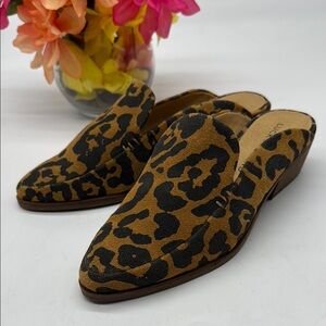 Lucky Brand Margarite Animal Print Mule Loafers Size 6 CM7370C